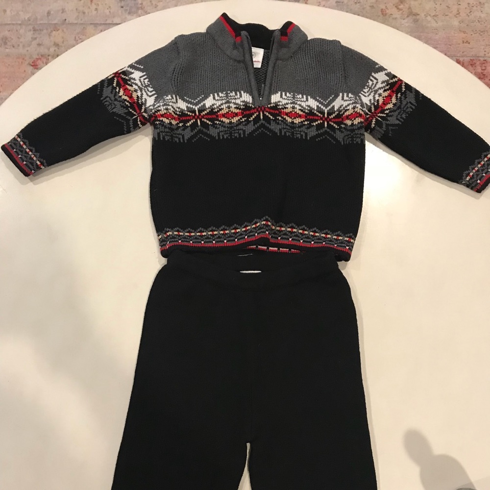 Hanna Andersson matching boys sweater and pants